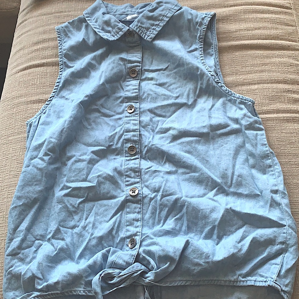 denim top